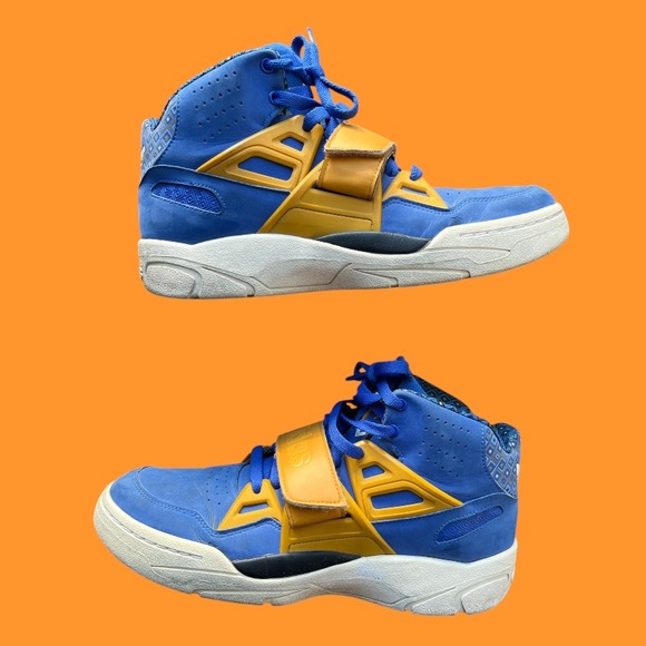 Adidas Mutombo TR Block Vivid Blue Gold Men’s size 10 D65544 - Picture 2 of 8
